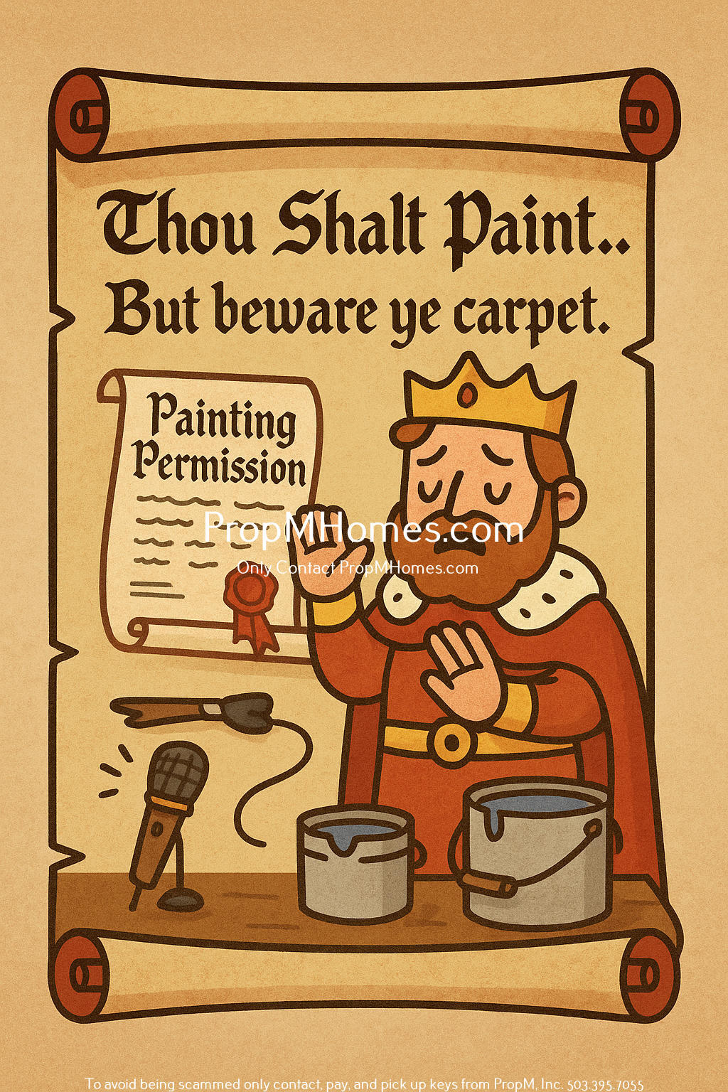 Thou Shalt Paint... But Beware Ye Carpet